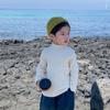 [Em estoque] suéter de gola alta curta para meninos outono e inverno suéter infantil inverno engrossado camisa de base para meninos homens