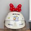 Decoração de carro elétrico pequenas asas capacete orelhas personalizadas capacete lente adesivo de cauda decoração de laço pequenos acessórios
