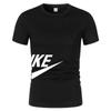 Camiseta de manga corta de verano para hombre, transpirable, informal, deportiva, de malla, con cuello redondo y estampado de manga corta, disponible en stock.
