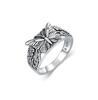 Anillo ancho de moda para mujer, diseño retro bohemio europeo y americano con mariposa tallada en Amazon.