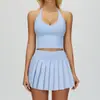 Conjunto de Yoga con Sensación de Segunda Piel Transfronterizo, Traje Deportivo Ajustado Retorcido para Mujer, Ropa para Correr al Aire Libre, Fitness, Yoga 4514