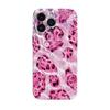 Estilo Hot Girl Onda de Agua Estampado de Leopardo Rosa Funda para Teléfono Película para iPhone 17 Cobertura Total Anticaída Apple 18Pm Estuche Duro Ultradelgado