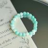 Pulsera de cristal rosa púrpura para mujer al por mayor alrededor del dedo cuentas suaves para jugar con texto placa para descompresión de estudiante juego de gradiente pulsera para novias
