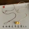 Cordón de Cuero Encerado Ultradelgado con Agujeros Pequeños para Hebilla de Seguridad, Colgante de Jade, Colgante de Oro, Colgante de Jade de Buda, Cordón Trenzado Hecho a Mano, Tejido a Mano