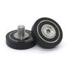 Suministro de fábrica polea BDR rodamiento plástico recubierto TPU suave silencioso caucho suave resistente al desgaste cajón puerta y ventana rodillo con tornillo