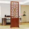 Nuevo biombo de estilo chino para sala de estar, plegable y móvil, de madera maciza, estilo chino, para entrada, dormitorio, divisor de barrera hueco