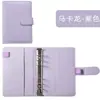 Carpeta de cuaderno de cuero A6 especial transfronteriza se puede llenar con 12 bolsas con cremallera de hojas sueltas almacenamiento de cambio de billetes