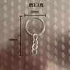 Chaveiro Cor Níquel com Corrente, Chaveiro de Corrente de Quatro Seções, Pingente de Chaveiro, Corrente de Miçangas
