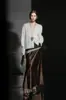 Cárdigan de Punto Cepillado de Cachemir de Moda/Alta Gama Hongkonés y Americano para Mujer, Estilo Elegante y Suave, Abrigo de Cachemir para Otoño