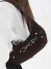 Yaozi 2026 outono inicial nova moda bolsa de ombro para o dia a dia com design sofisticado, bolsa tote estilo americano doce e legal para mulheres