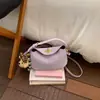 Bolso Retro de Color Sólido de Nicho Único para Mujer 2026 Nuevo Bolso Cruzado Versátil Bolso de Mano Mini Exquisito Bolso Tote Pequeño