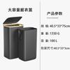 Cesta de lavandería impermeable de Amazon con anillo de acero extraíble y bolsa interior, cesta para ropa sucia con tapa, cesta plegable para guardar ropa sucia.