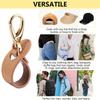 Clip para sombrero de viaje cuero simple clip para gorra de béisbol de golf sombrero de verano con toalla almacenamiento de guantes clip de cuero hebilla