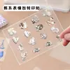 64 Folhas Estilo Coreano Menina Fofa Emoji Adesivos de Transferência Desenho Animado Bidimensional Diário Garrafa de Água Adesivos Decorativos 3D