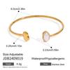 Jieding Estilo Europeu e Americano Pulseira Aberta em Aço Inoxidável Brincos Joias de Aço Titânio Pulseira Aberta Gota d'Água