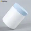 Bote para Proteína en Polvo de 600 ml, Botella de Boca Ancha para Polvo Explosivo de Sal, Envase Cilíndrico de Plástico HDPE de 600 ml para Polvo