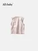 Ropa Infantil 2025 Verano Nuevo Niñas Tops Coreanos Verano Estampado Mangas Raglán Transpirable Algodón Chaleco Camiseta para Niños t