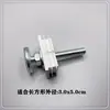 Parafusos de Fixação sem Furo para Guarda-corpos Tubo Quadrado Plug Interno Porta e Janela Varanda Corrimão Plug de Vedação Acessórios de Parafusos de Engenharia