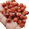Flor de Caucho Roja Cuarzo Roca Jade Cuentas Redondas Jade Cuentas Dispersas Sangre de Pollo Roja 8mm Pulsera Colgante Accesorios Cuentas Hechas a Mano