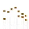 Frasco Dosador com Tampa Rosqueada, Frasco de Desejos de Boca Larga, Frasco de Vidro com Diâmetro de 30mm, Tampa de Óxido de Ouro, Frasco de Laboratório, Frasco de Reagente
