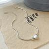 Pulsera de Cadena de Hueso de Serpiente de Corazón de Plata Esterlina 925 Nicho Pulsera de Alta Gama Pulsera para Mejor Amiga Pulsera para Mujer Lujo Accesible Joyería de Mano