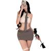 Lingerie Sexy, Camisa Sexy, Fantasia de Empregada Doméstica, Uniforme de Instrutora Feminina, Pijama de Tentação, Sedução, Não Precisa Tirar, Conjunto Pequeno para Rainha Sm