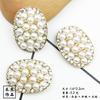 Aleación DIY Accesorios de caparazón de tortuga de perla Accesorios de metal para bricolaje Accesorios para el cabello de arco Materiales para tocados Accesorios Accesorios