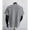 Camiseta de Manga Corta con Media Cremallera y Hombreras American High Street para Hombre Verano Algodón Espacial de Alta Gama Holgada Manga Media