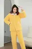 Pijama de Otoño e Invierno para Mamá, para Mujeres de Mediana Edad y Mayores, Estilo Franela, Estilo para Todas las Estaciones, Talla Grande, Estilo Engrosado de Invierno, Cálido y Cómodo