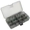 Caja de Señuelos Color Gunmetal, Caja de Almacenamiento para Accesorios de Señuelos y Cebos, Caja de Herramientas, Caja con Compartimentos Extraíbles al por Mayor