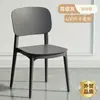 Silla de Comedor de Plástico Engrosado, Taburete Moderno Minimalista con Respaldo, Silla Nórdica para Mesa de Comedor de Uso Doméstico, Cómoda para Estar Sentado Mucho Tiempo, Silla Pequeña con Respaldo