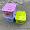 Armazenamento Multifuncional Colorido Organizador de Plástico Transparente Armazenamento para Casa Carro Caixa de Armazenamento Mala com Rodas