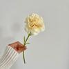 Clavel de cabeza única rama corta flor artificial habitación dormitorio arreglo floral decoración sala de estar decoración floral de mesa ramo de flores secas