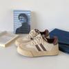 Maillard Hong Kong estilo retro cor combinando sapatos femininos 2023 outono e inverno Novo nicho design casual alemão sapatos de treinamento