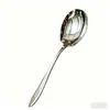 Cuchara grande de acero inoxidable, cuchara gruesa para cantimplora, cuchara para uso público, cuchara, cuchara, cuchara, cuchara, cuchara, restaurante buffet.