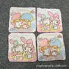 Toalla cuadrada de algodón con estampado de dibujos animados lindos, directa de fábrica, para lavar al bebé, se puede añadir LOGOTIPO