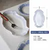Taza de Café y Platillo de Cerámica Azul y Blanco Estilo Palacio Retro, Taza de Aspecto Elegante para Latte Art, Plato para Postre de Té de la Tarde, Taza para Beber