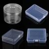 Caixa Plástica Transparente Caixa de Armazenamento de Joias Caixa Doce para Palitos Mini Retangular Retro Boca de Cavalo Pequena Caixa de Ferro