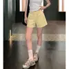 Pantalones cortos deportivos grises para mujer para verano, pantalones casuales finos de pierna ancha, estilo holgado y casual, adecuados para mujeres petite, pantalones cortos de tres cuartos