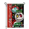 Decoração de Natal Bandeira de Jardim Gnomo Boneco de Neve Árvore de Natal Impressa Frente e Verso Bandeira de Quintal Linho Bandeira Pequena Atacado Personalização