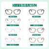 Gafas planas para miopía de estilo coreano, lisas, marrones frías, con caja, montura ajustable a la moda, gafas con aro de metal TR