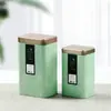 Bote para Té Caja de Lata Caja de Embalaje para Té Negro, Té Verde, Lapsang Souchong, Universal Media Libra 0.5kg Lata Caja Vacía para Embalaje de Té