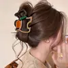 Pinza de acetato estilo coreano 2026 modelo nuevo para el pelo, elegante y exquisita, pinza de tiburón grande para cabello grueso