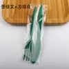 Vajilla Desechable Juego de Cuatro Piezas Cuchillo y Tenedor para Bistec Cuchara Tenedor para Pastel Tenedor para Postre Tenedor para Pizza Plástico Espesado