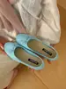 Zapatos Planos para Mujer sin Cordones con Lazo y Boca Baja, Novedad Primavera 2026 Estilo Francés para la Noche con Suela Gruesa Zapatos de Ballet