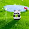Adornos Pequeños de Micropaisaje, Muñecos Panda Redondos Creativos y Lindos, Decoraciones DIY, Adornos Pequeños de Escritorio para Coche