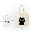 Bolsa de Lona Lisa de Color Sólido para Hombres y Mujeres, Adecuada para Estudiantes para Llevar Libros, con Logo Personalizable, Mochila, Bolso de Mano Promocional