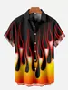 Moda Nueva Calle Hip-Hop Harajuku Llama Impresión 3D Casual Holgada Manga Corta Cardigan para Hombre Verano y Otoño