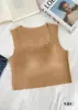 Novo Estilo Primavera e Verão Feminino Colete de Seda Ice com Lindo Design nas Costas, Bojo, Camada Base Simples Curta Slim-Fit, Colete de Alça Larga Menina Spicy