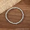 Accesorios de lazo de cuentas plateadas estilo coreano, accesorios para el cabello hechos a mano con cuentas, materiales de decoración para bolsos, materiales de adorno para zapatos al por mayor